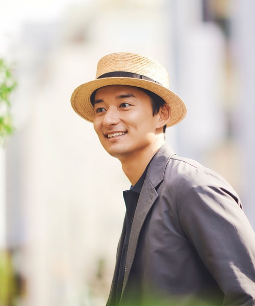 田中帽子店(タナカボウシテン)の「日本製 カンカン帽 マラン・オム Marin/h(ハット・メンズ・ナチュラル・L/M)」の6枚目の写真