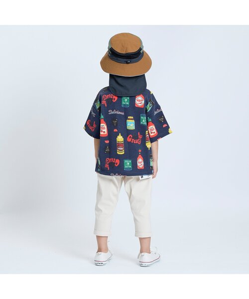 F.O.KIDS(エフオーキッズ)の「【ジュニア対応】SAUCE!半袖TEE(Tシャツ/カットソー・キッズ・キナリ/ネイビー・80/90/100/110/120/130/140)」の7枚目の写真