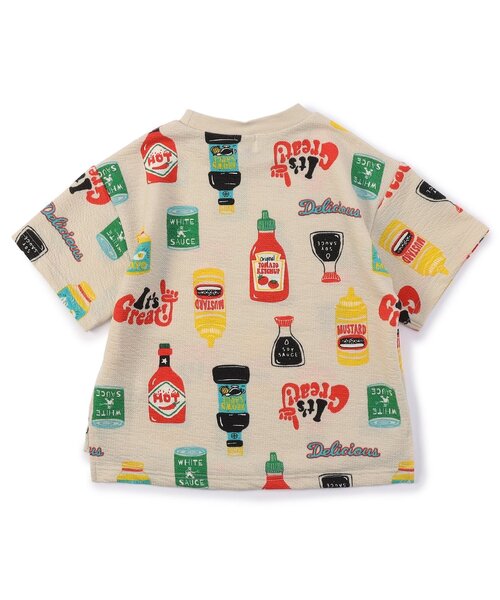 F.O.KIDS(エフオーキッズ)の「【ジュニア対応】SAUCE!半袖TEE(Tシャツ/カットソー・キッズ・キナリ/ネイビー・80/90/100/110/120/130/140)」の9枚目の写真