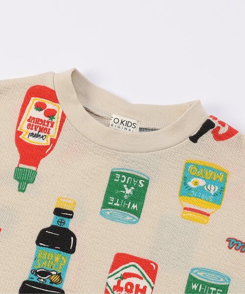 F.O.KIDS(エフオーキッズ)の「【ジュニア対応】SAUCE!半袖TEE(Tシャツ/カットソー・キッズ・キナリ/ネイビー・80/90/100/110/120/130/140)」の3枚目の写真