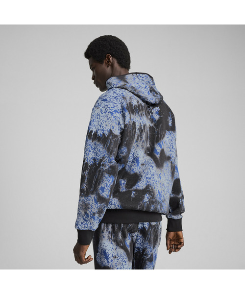 PUMA(プーマ)の「PUMA プーマ メンズ BMW MMS カラースプラッシュ AOP フーディ(パーカー・メンズ・ブラック・MEDIUM/X-LARGE/LARGE/X-SMALL/SMALL)」の4枚目の写真