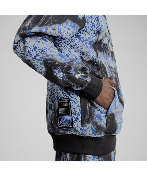 PUMA(プーマ)の「PUMA プーマ メンズ BMW MMS カラースプラッシュ AOP フーディ(パーカー・メンズ・ブラック・MEDIUM/X-LARGE/LARGE/X-SMALL/SMALL)」の5枚目の写真