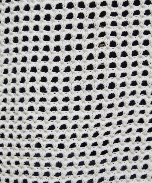 SOFFITTO（ソフィット）の「ジップ付きメッシュ編みニットカーディガン（カーディガン/ボレロ・レディース・オフホワイト/ブルー/ブラック・FREE）」の22枚目の写真