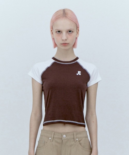 【REST&RECREATION】Raglan Crop Top ★送料・関税込★ Rest&Recreation/レストアンドレクリエーション RAGLAN CROP TOP
