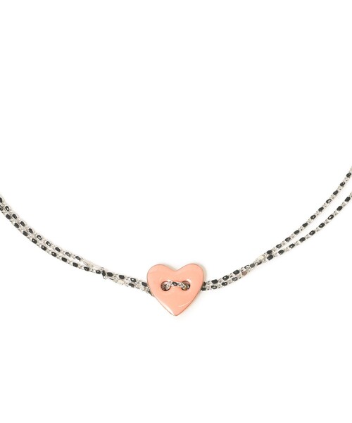 Ray BEAMS(レイビームス)の「LOTUS PINK / Joe Cool ネックレス(ネックレス・レディース・ブラック/ピンク・ONE SIZE)」の1枚目の写真