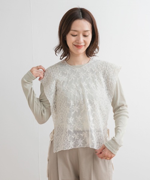 URBAN RESEARCH DOORS（アーバンリサーチドアーズ）の「2WAYレースカバー（ストール/ショール・レディース・ナチュラル・ONE）」の18枚目の写真