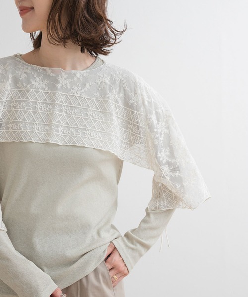 URBAN RESEARCH DOORS（アーバンリサーチドアーズ）の「2WAYレースカバー（ストール/ショール・レディース・ナチュラル・ONE）」の20枚目の写真