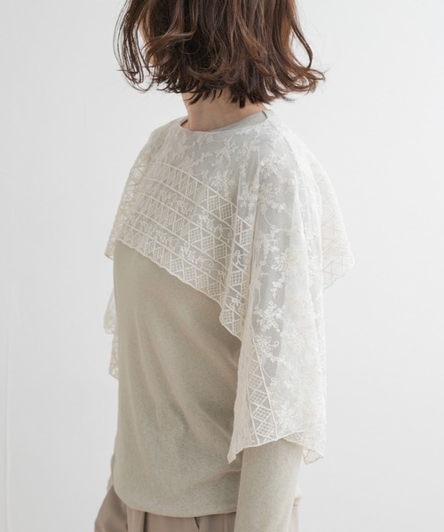 URBAN RESEARCH DOORS（アーバンリサーチドアーズ）の「2WAYレースカバー（ストール/ショール・レディース・ナチュラル・ONE）」の21枚目の写真
