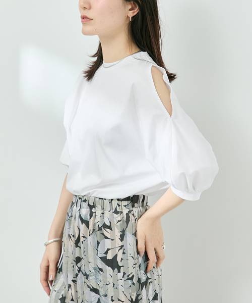 セール】ショールスリットカットソー（Tシャツ/カットソー）｜VERMEIL