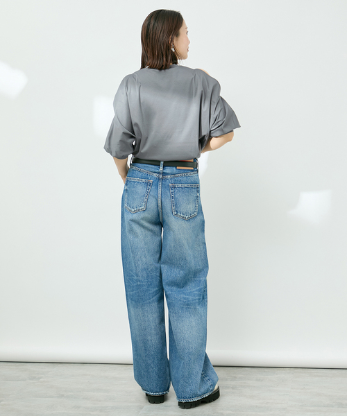 VERMEIL par iena（ヴェルメイユパーイエナ）の「ショールスリットカットソー（Tシャツ/カットソー・レディース・ホワイト/ブラック/チャコールグレー・FREE）」の15枚目の写真