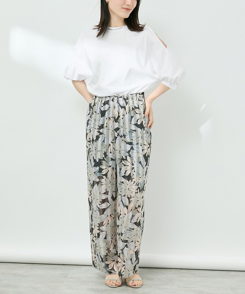 VERMEIL par iena（ヴェルメイユパーイエナ）の「ショールスリットカットソー（Tシャツ/カットソー・レディース・ホワイト/ブラック/チャコールグレー・FREE）」の19枚目の写真