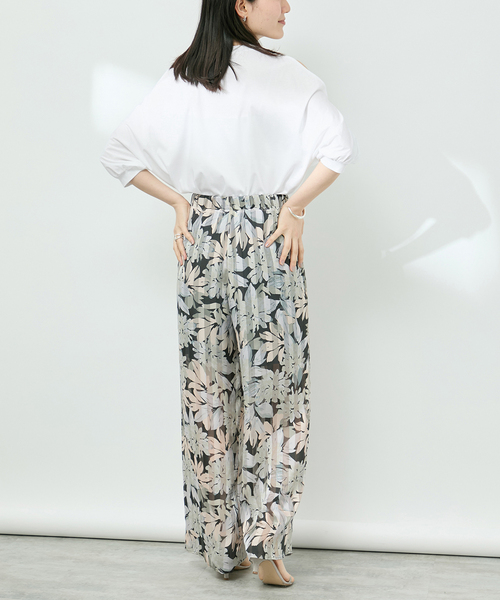 VERMEIL par iena（ヴェルメイユパーイエナ）の「ショールスリットカットソー（Tシャツ/カットソー・レディース・ホワイト/ブラック/チャコールグレー・FREE）」の20枚目の写真
