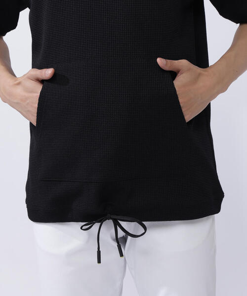 PEARLYGATESネオワッフル半袖フーディプルオーバーRelaxシリーズL セール】【PEARLY GATES】ネオワッフル半袖フーディプルオーバー