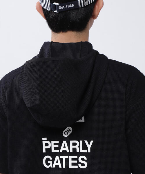 PEARLYGATESネオワッフル半袖フーディプルオーバーRelaxシリーズL PEARLY GATES（パーリーゲイツ）の「【PEARLY GATES】ネオ