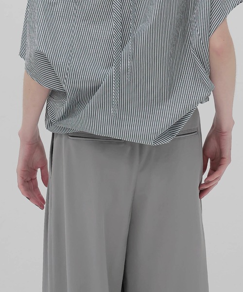 DRESSLAVE(ドレスレイブ)の「chambray effortless wide pants(シャンブレーエフォートレスワイドパンツ)(スラックス・レディース・ホワイト/トップグレー/ブラック・36/38)」の8枚目の写真