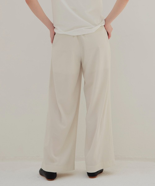 DRESSLAVE(ドレスレイブ)の「chambray effortless wide pants(シャンブレーエフォートレスワイドパンツ)(スラックス・レディース・ホワイト/トップグレー/ブラック・36/38)」の17枚目の写真