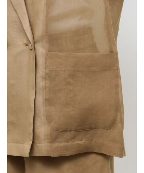 ELENDEEK(エレンディーク)の「シアージャケット(テーラードジャケット・レディース・アイボリー/ミント/ブラウン・FREE)」の20枚目の写真