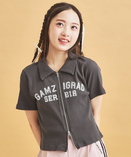 K&K★新品 ピンクラテ★カレッジロゴプルオーバー 140 PINK－latte×champion／コラボ】カレッジロゴプルオーバー