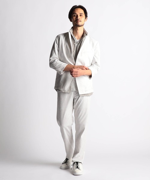 NICOLE CLUB FOR MEN（ニコルクラブフォーメン）の「スリップイン レザースニーカー（スニーカー・メンズ・ブラック/オフホワイト・25.5cm/26.5cm/27.5cm）」の11枚目の写真