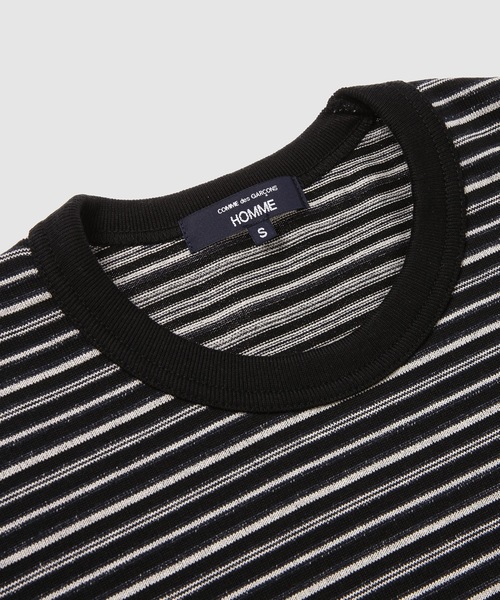 コットン天竺 ランダムボーダー TEE（Tシャツ/カットソー
