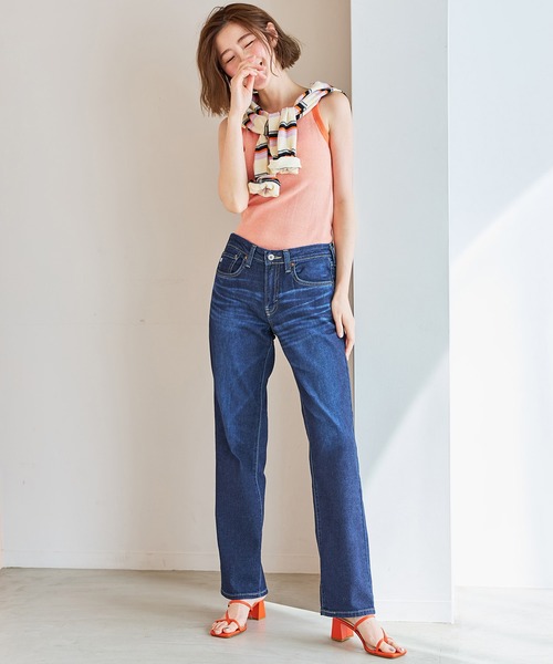 デ*ン様 SOUTHERN ストレートデニムパンツ W34総丈106cm slattgir ジーンズ デニム デニムパンツ 高身長 すごのび