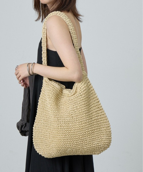 COLONY 2139（コロニートゥーワンスリーナイン）の「ソフトペーパーワンショルダーバッグ（ショルダーバッグ・レディース・ベージュ/ブラウン・FREE）」の2枚目の写真