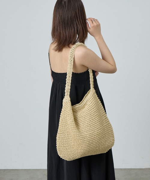 COLONY 2139（コロニートゥーワンスリーナイン）の「ソフトペーパーワンショルダーバッグ（ショルダーバッグ・レディース・ベージュ/ブラウン・FREE）」の15枚目の写真