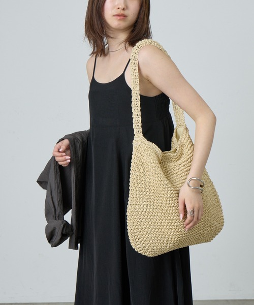 COLONY 2139（コロニートゥーワンスリーナイン）の「ソフトペーパーワンショルダーバッグ（ショルダーバッグ・レディース・ベージュ/ブラウン・FREE）」の14枚目の写真