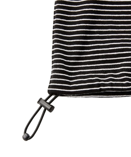 LOGOS（ロゴス）の「【CAMP LOGOS/キャンプロゴス】ボーダー ロングスリーブ ビッグシルエットTシャツ（Tシャツ/カットソー・メンズ・ブラック/ホワイト・M/L/XL）」の3枚目の写真