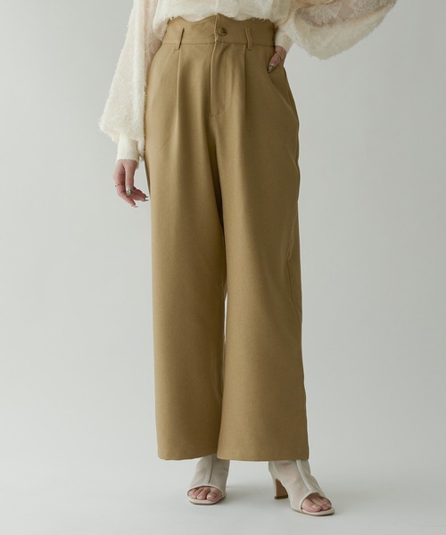 Ambre Neige（アンブルネージュ）の「wave design straight pants / ウェーブデザインストレートパンツ（その他パンツ・レディース・アイボリー/ベージュ/ダークブラウン・MEDIUM/SMALL）」の13枚目の写真