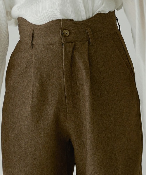 Ambre Neige（アンブルネージュ）の「wave design straight pants / ウェーブデザインストレートパンツ（その他パンツ・レディース・アイボリー/ベージュ/ダークブラウン・MEDIUM/SMALL）」の12枚目の写真