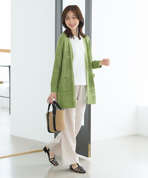 HANITA 売れ筋商品|||ハニタ ニット&セーター アウター レディース Sweaters Green pn-00537.jpg