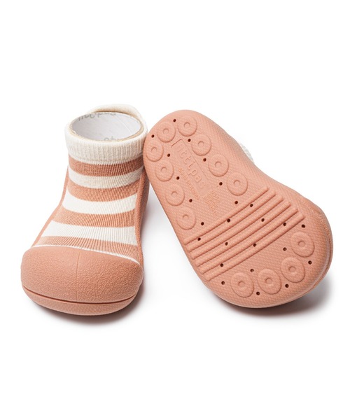 Attipas(アティパス)の「Attipas/Stripe ストライプ ベビー ファーストシューズ(その他シューズ・キッズ・レンガ/オリーブドラブ・12.5cm/11.5cm)」の10枚目の写真