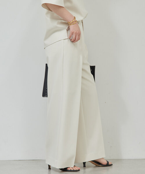 GALLARDAGALANTE（ガリャルダガランテ）の「【セットアップ対応】センタープレスパンツ（その他パンツ・レディース・ブラック/オフホワイト・0/1）」の8枚目の写真