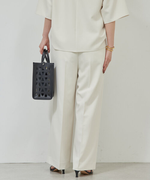 GALLARDAGALANTE（ガリャルダガランテ）の「【セットアップ対応】センタープレスパンツ（その他パンツ・レディース・ブラック/オフホワイト・0/1）」の9枚目の写真