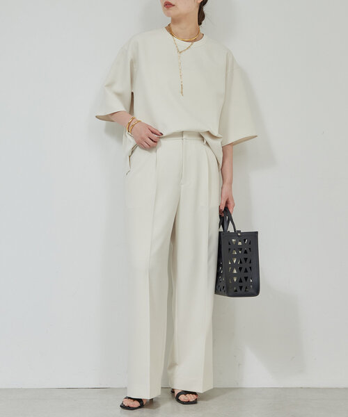 GALLARDAGALANTE（ガリャルダガランテ）の「【セットアップ対応】センタープレスパンツ（その他パンツ・レディース・ブラック/オフホワイト・0/1）」の10枚目の写真