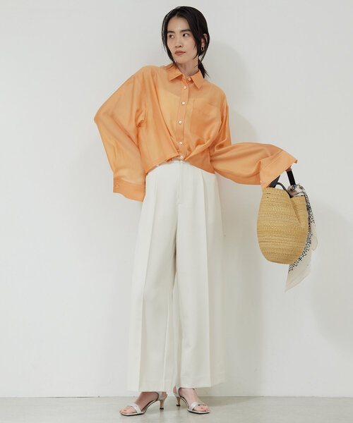 GALLARDAGALANTE（ガリャルダガランテ）の「【セットアップ対応】センタープレスパンツ（その他パンツ・レディース・ブラック/オフホワイト・0/1）」の14枚目の写真