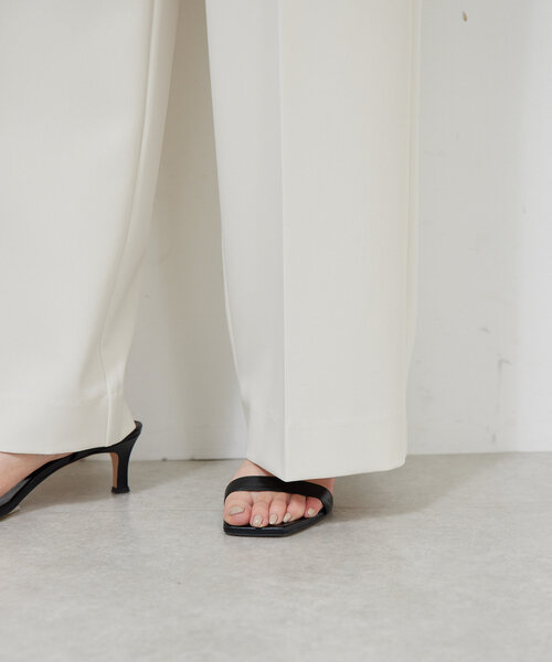 GALLARDAGALANTE（ガリャルダガランテ）の「【セットアップ対応】センタープレスパンツ（その他パンツ・レディース・ブラック/オフホワイト・0/1）」の20枚目の写真