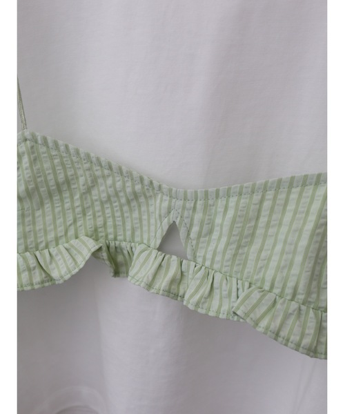 Katrin TOKYO（カトリーントーキョー）の「bustier + cropped tee set（Tシャツ/カットソー・レディース・グレー/ホワイト・FREE/XS）」の12枚目の写真