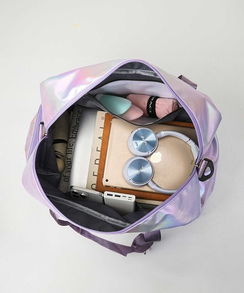 pyornim（ピョルニム）の「【大容量】【2段式】オーロラビッグ トラベル ジム ボストン バッグ（ボストンバッグ・レディース・パープル/ホワイト/ピンク/ブルー・F）」の6枚目の写真