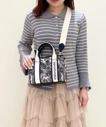ロゴテープジャガード調トートバッグ(ミニ)