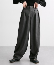 Soiunique | ツイード素材スラックスカーブパンツ［Soiunique］(スラックス)