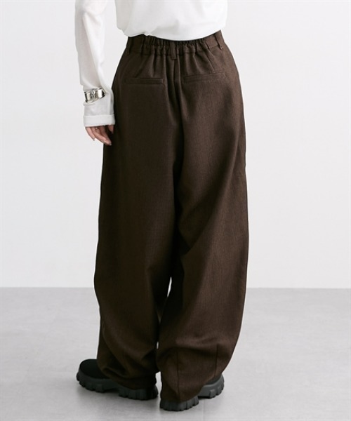 Soiunique（スワユニーク）の「ツイード素材スラックスカーブパンツ［Soiunique］（スラックス・レディース・ブラウン/グレー・FREE）」の17枚目の写真