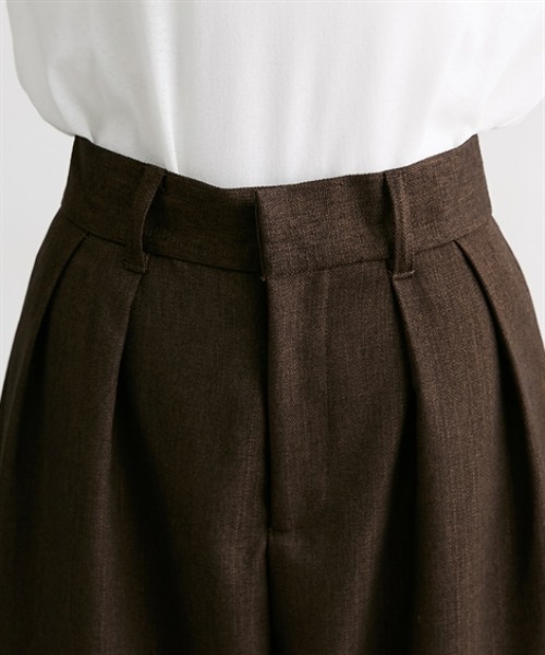 Soiunique（スワユニーク）の「ツイード素材スラックスカーブパンツ［Soiunique］（スラックス・レディース・ブラウン/グレー・FREE）」の18枚目の写真