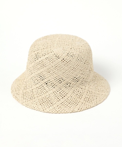 LAKOLE（ラコレ）の「格子柄ペーパーハット / 286092（ハット・レディース・ブラック/ブラウン/ナチュラル・FREE）」の16枚目の写真