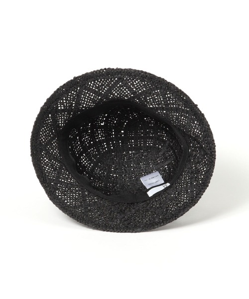 LAKOLE（ラコレ）の「格子柄ペーパーハット / 286092（ハット・レディース・ブラック/ブラウン/ナチュラル・FREE）」の12枚目の写真