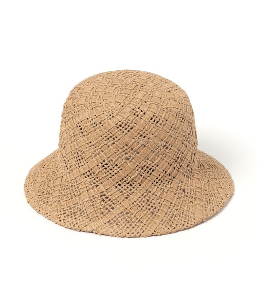 LAKOLE（ラコレ）の「格子柄ペーパーハット / 286092（ハット・レディース・ブラック/ブラウン/ナチュラル・FREE）」の18枚目の写真