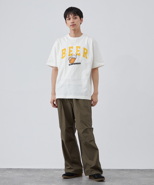 B.C STOCK(ベーセーストック)の「BEER/ビール モチーフ Tシャツ(Tシャツ/カットソー・メンズ・ホワイト/ホワイト系その他・MEDIUM/LARGE)」の13枚目の写真