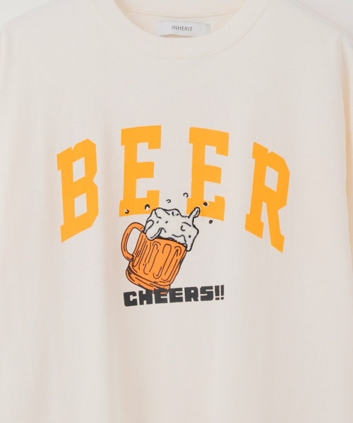 B.C STOCK(ベーセーストック)の「BEER/ビール モチーフ Tシャツ(Tシャツ/カットソー・メンズ・ホワイト/ホワイト系その他・MEDIUM/LARGE)」の9枚目の写真