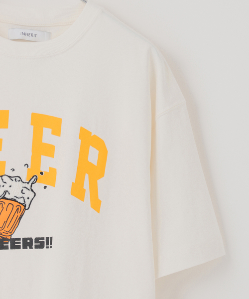 B.C STOCK(ベーセーストック)の「BEER/ビール モチーフ Tシャツ(Tシャツ/カットソー・メンズ・ホワイト/ホワイト系その他・MEDIUM/LARGE)」の8枚目の写真